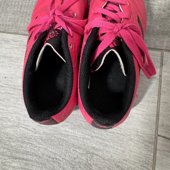 Adidas Kids Soccer Cleats Pink & Black Size 12K Synthetic Uppers Comfortable Fit - Picture 6 of 8